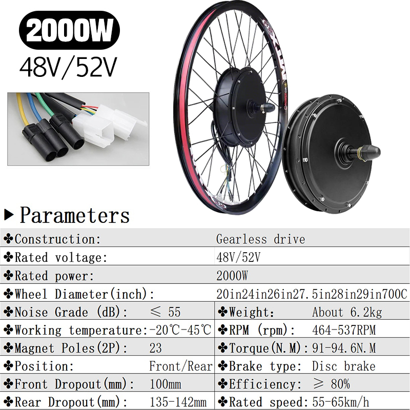 72V 5000W E-Bike Conversion Ki - Ebike Conversion Kit 72V 3000W 评论和价格