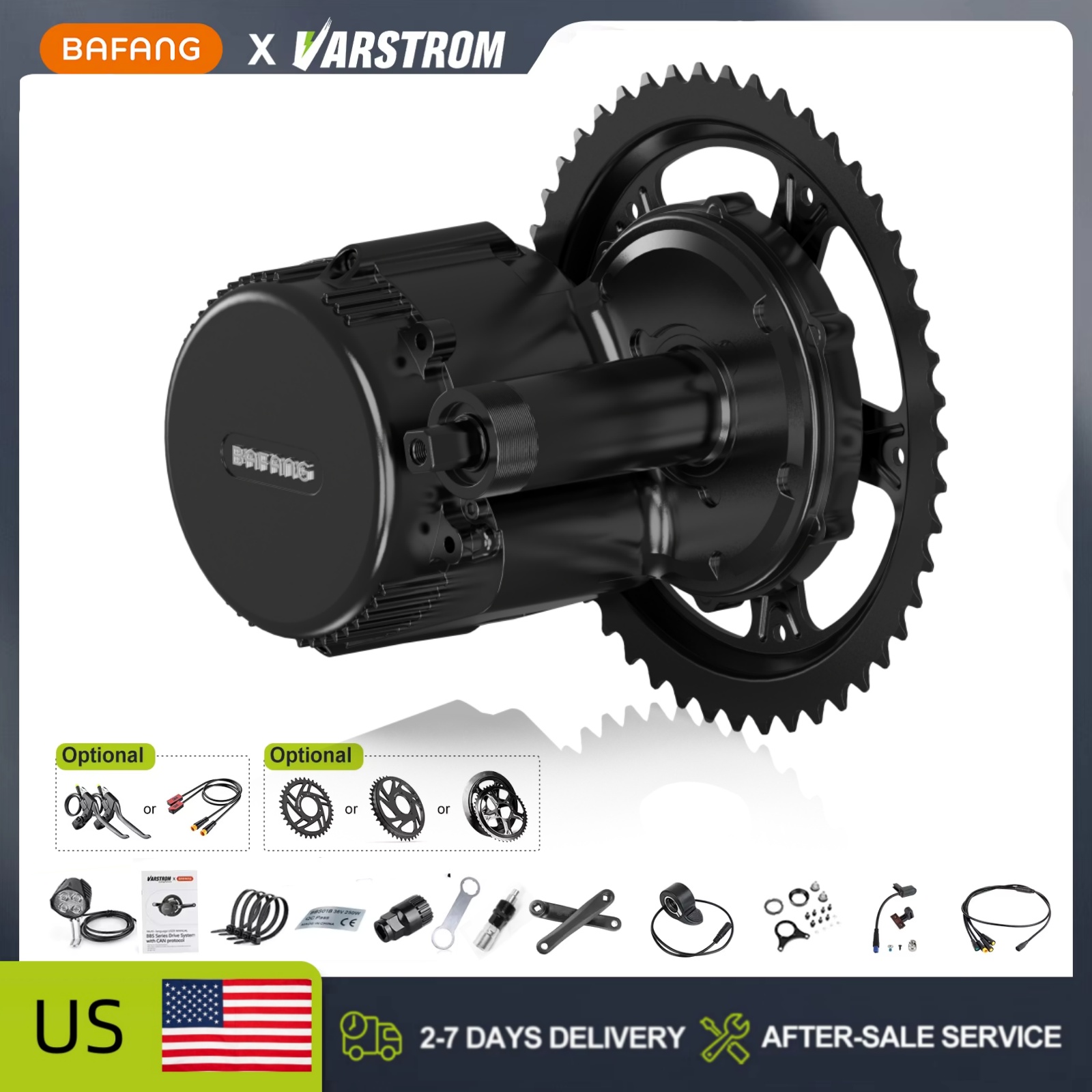 BAFANG 48V 500W 750W Mid Drive - Bafang Bbs02B 48V 750W Mid Drive Kit 评论和价格